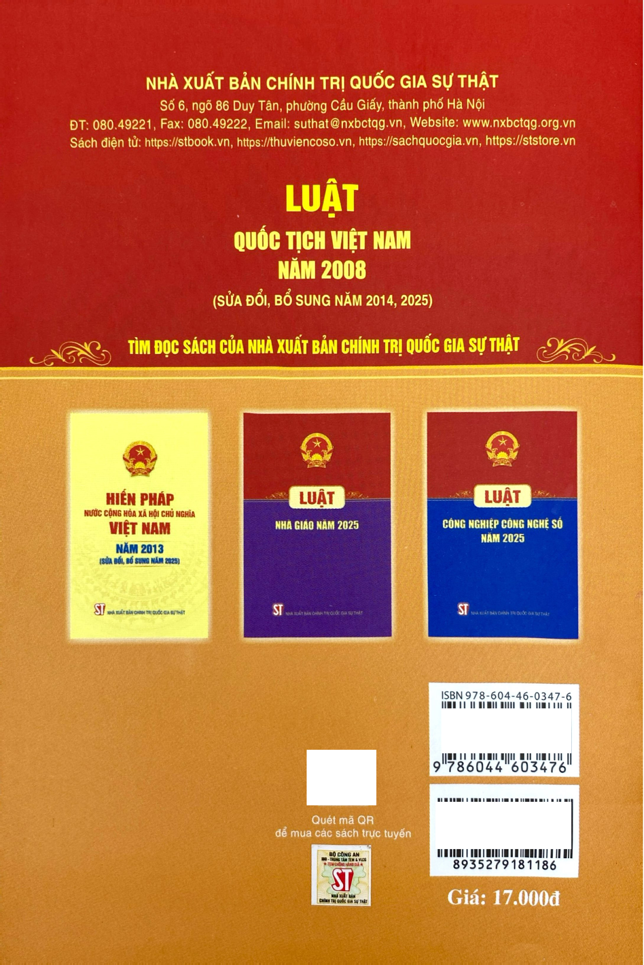 Luật Quốc Tịch Việt Nam Năm 2008 (Sửa Đổi, Bổ Sung Năm 2014, 2025) - Ảnh 6