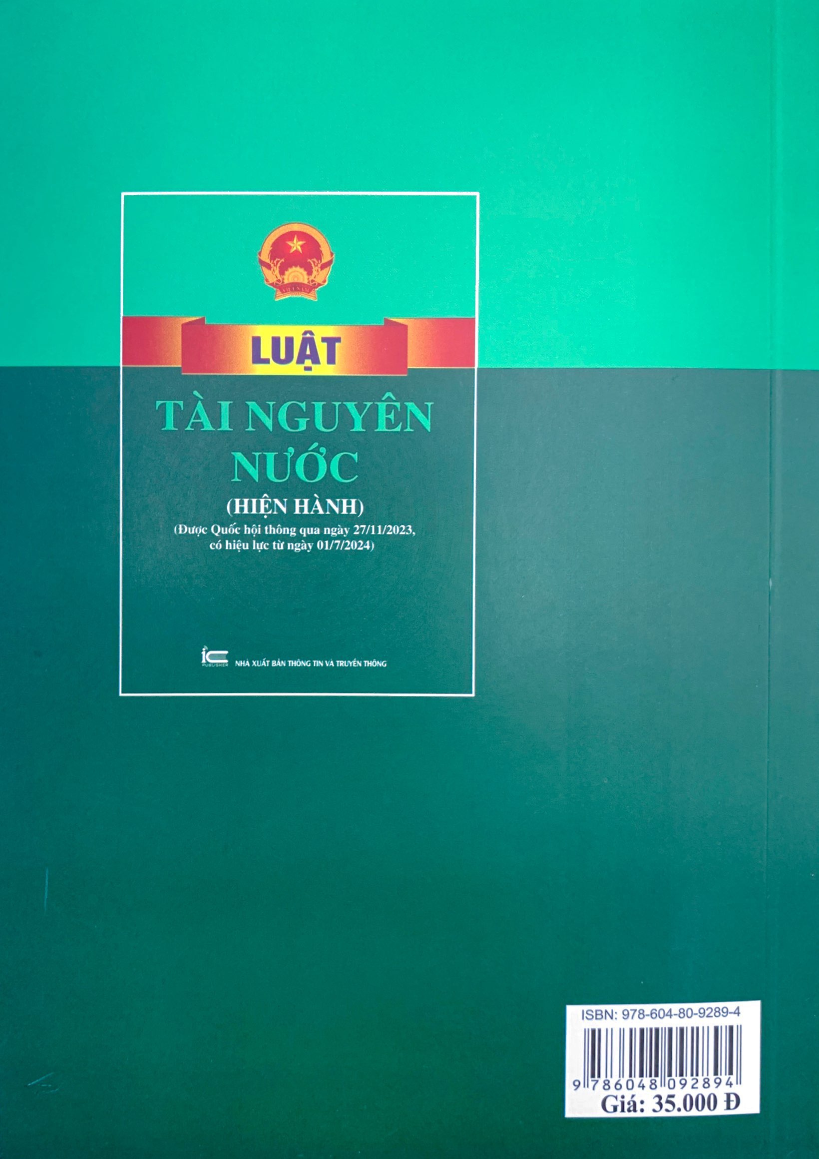 luật tài nguyên nước (hiện hành) (được quốc hội thông qua ngày 27/11/2023, có hiệu lực từ ngày 01/7/2024) - Ảnh 7