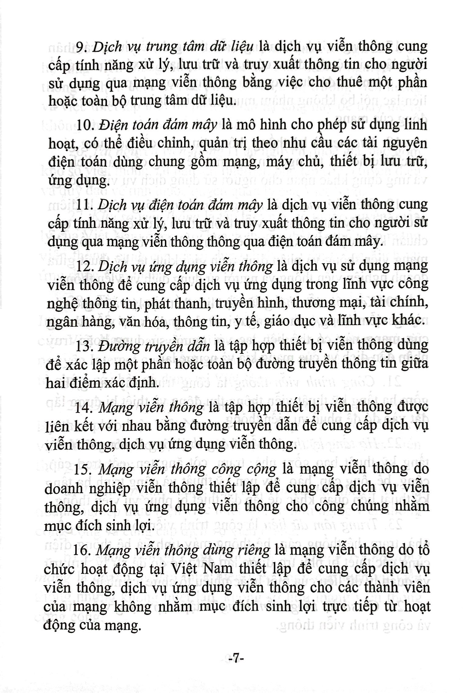 luật viễn thông (hiện hành) (được quốc hội thông qua ngày 24/11/2023, có hiệu lực kể từ ngày 01/7/2024) - Ảnh 6