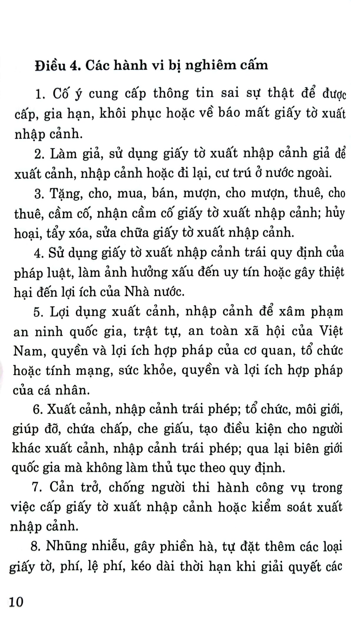luật xuất cảnh, nhập cảnh của công dân việt nam (hiện hành) (sửa đổi, bổ sung năm 2023) - Ảnh 6