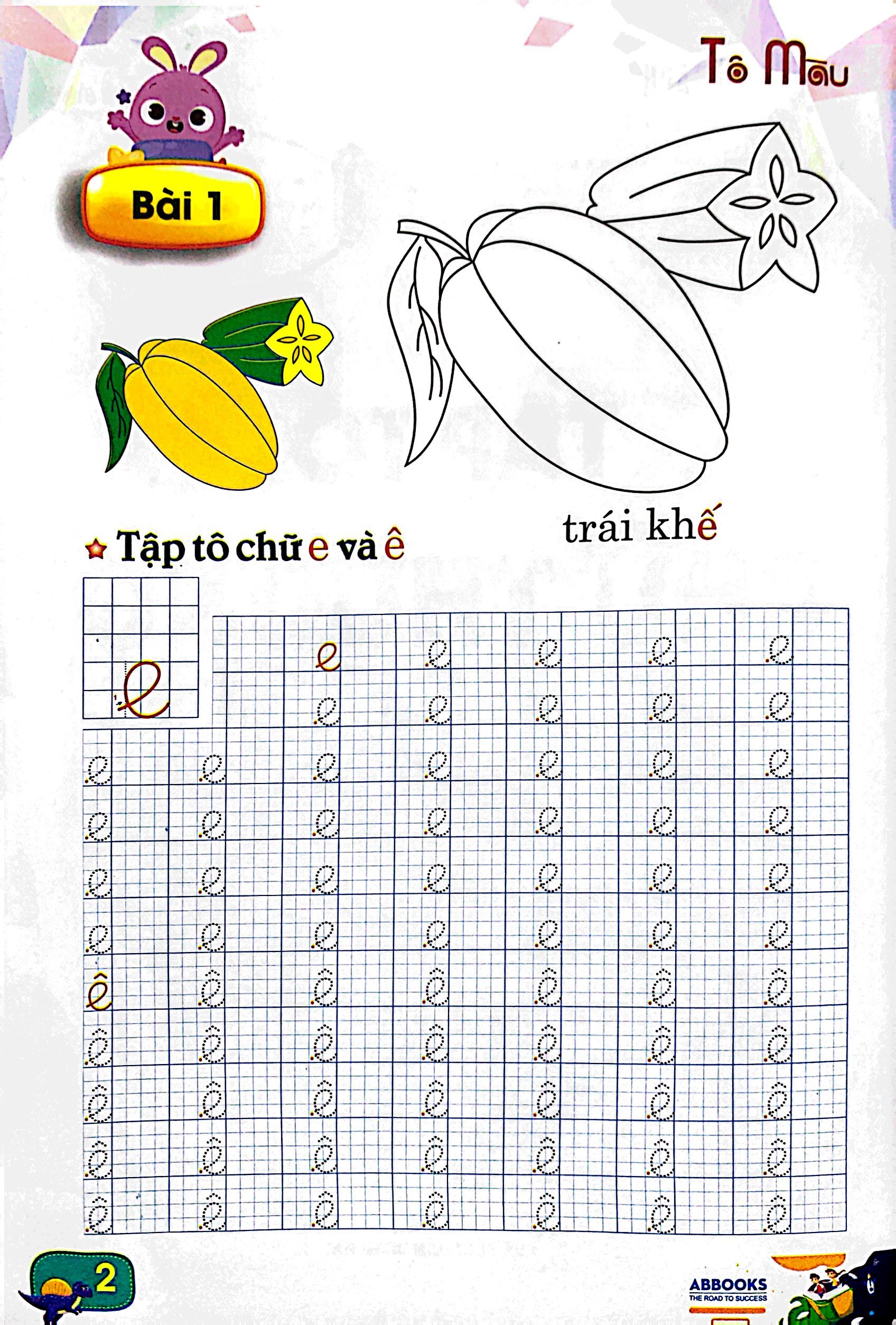 luyện tay cầm bút - tập tô chữ thường - Ảnh 3