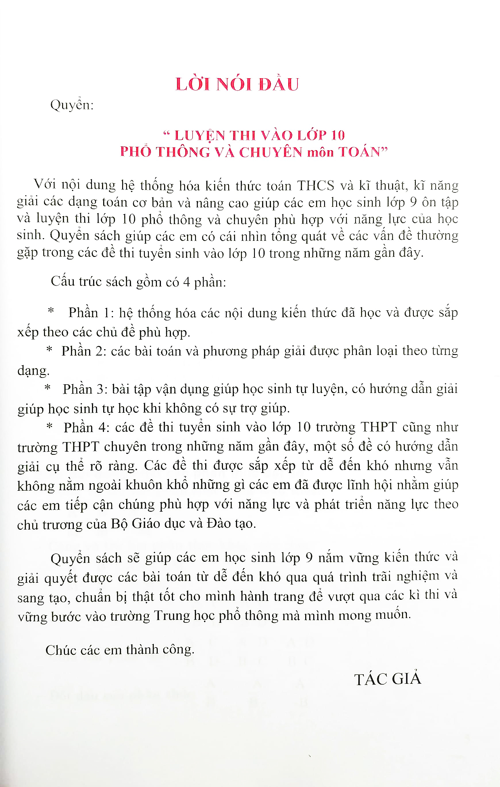 luyện thi vào lớp 10 phổ thông và chuyên - môn toán - Ảnh 3