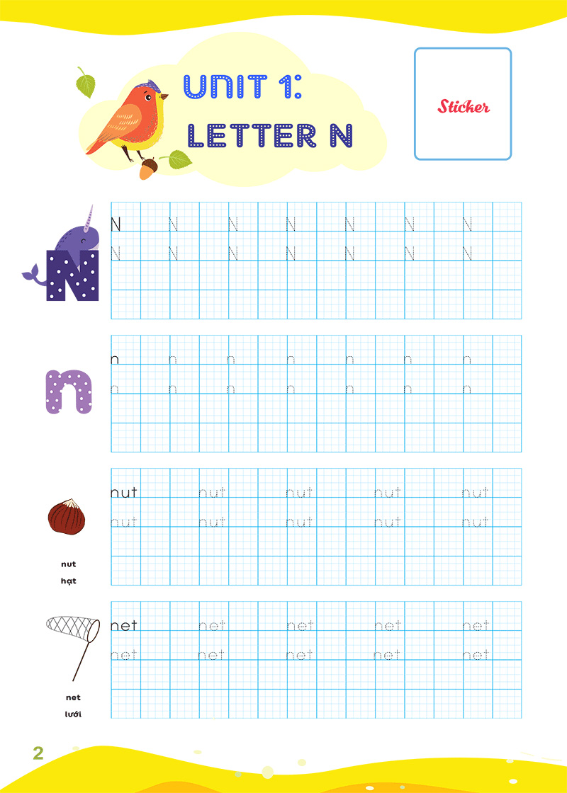 luyện viết chữ nhớ từ vựng - english writing my phonics grade 2 - Ảnh 3