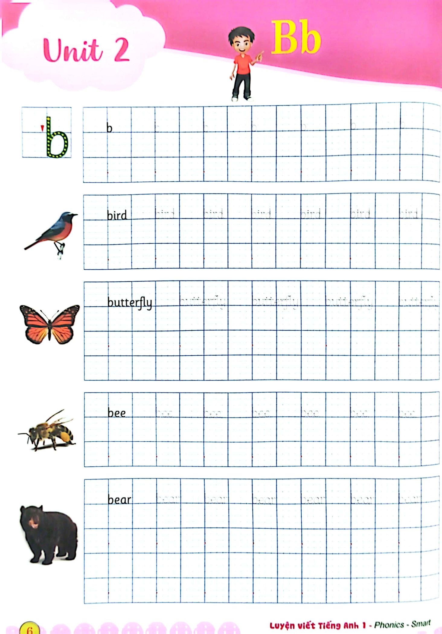 luyện viết tiếng anh phonics - smart 1 - notebook - Ảnh 7