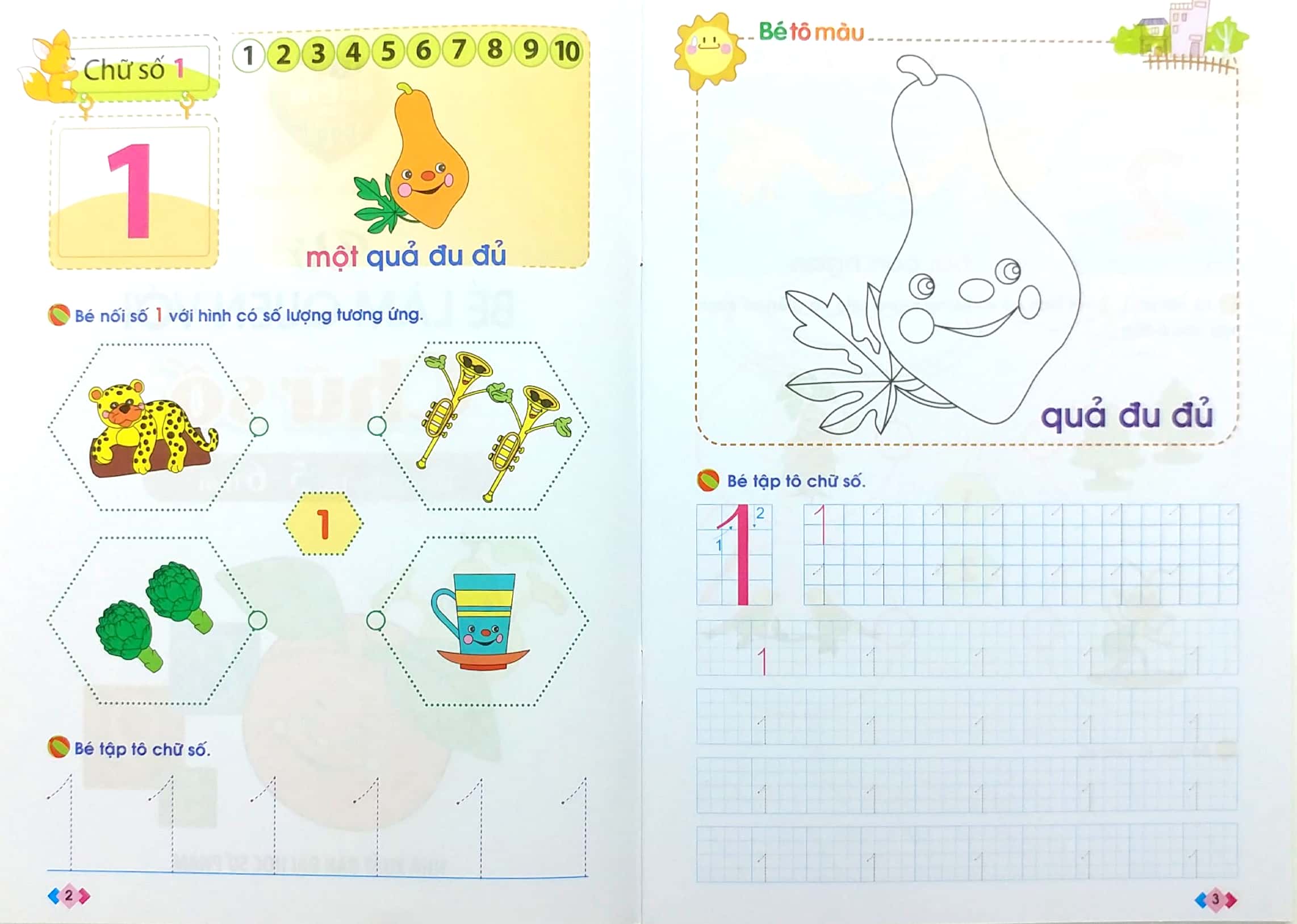 mai em vào lớp 1 - vở bé làm quen với chữ số (5-6 tuổi) - Ảnh 3