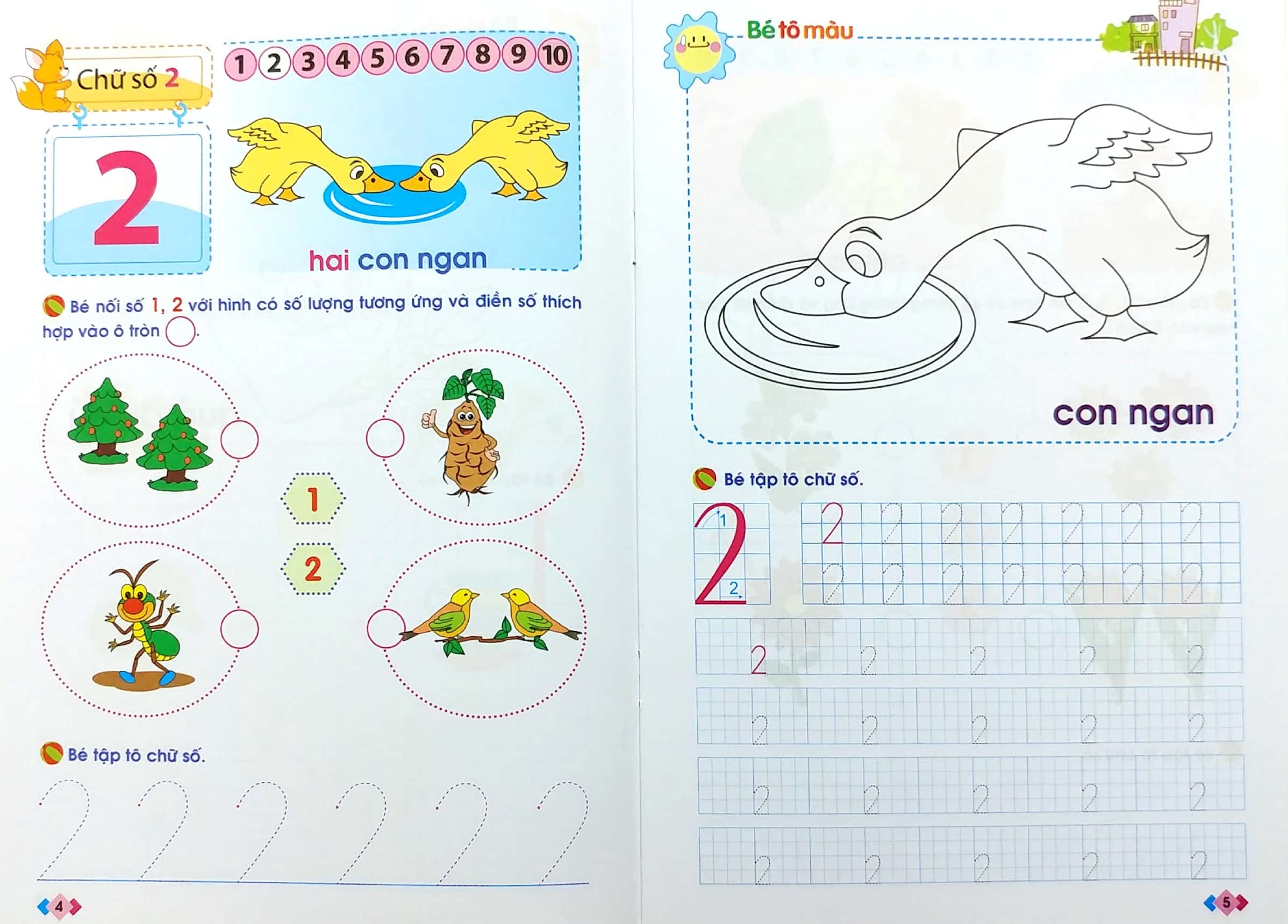 Mai Em Vao Lop 1 - Vo Be Lam Quen Voi Chu So (Danh Cho Tre 5-6 Tuoi) (Tai Ban 2025) - Ảnh 4