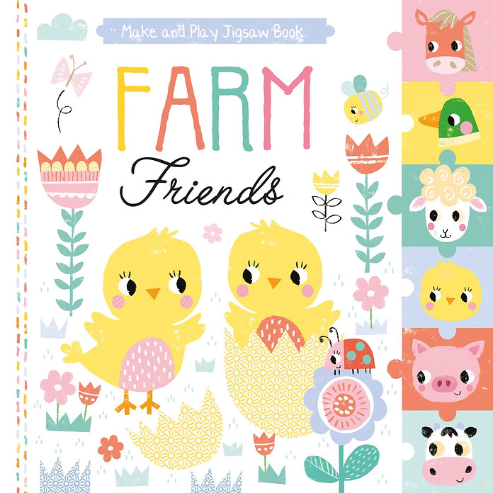 make and play jigsaw book: farm friends