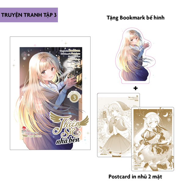 [manga] thiên sứ nhà bên - tập 3 - tặng kèm bookmark bế hình + postcard in nhũ 2 mặt