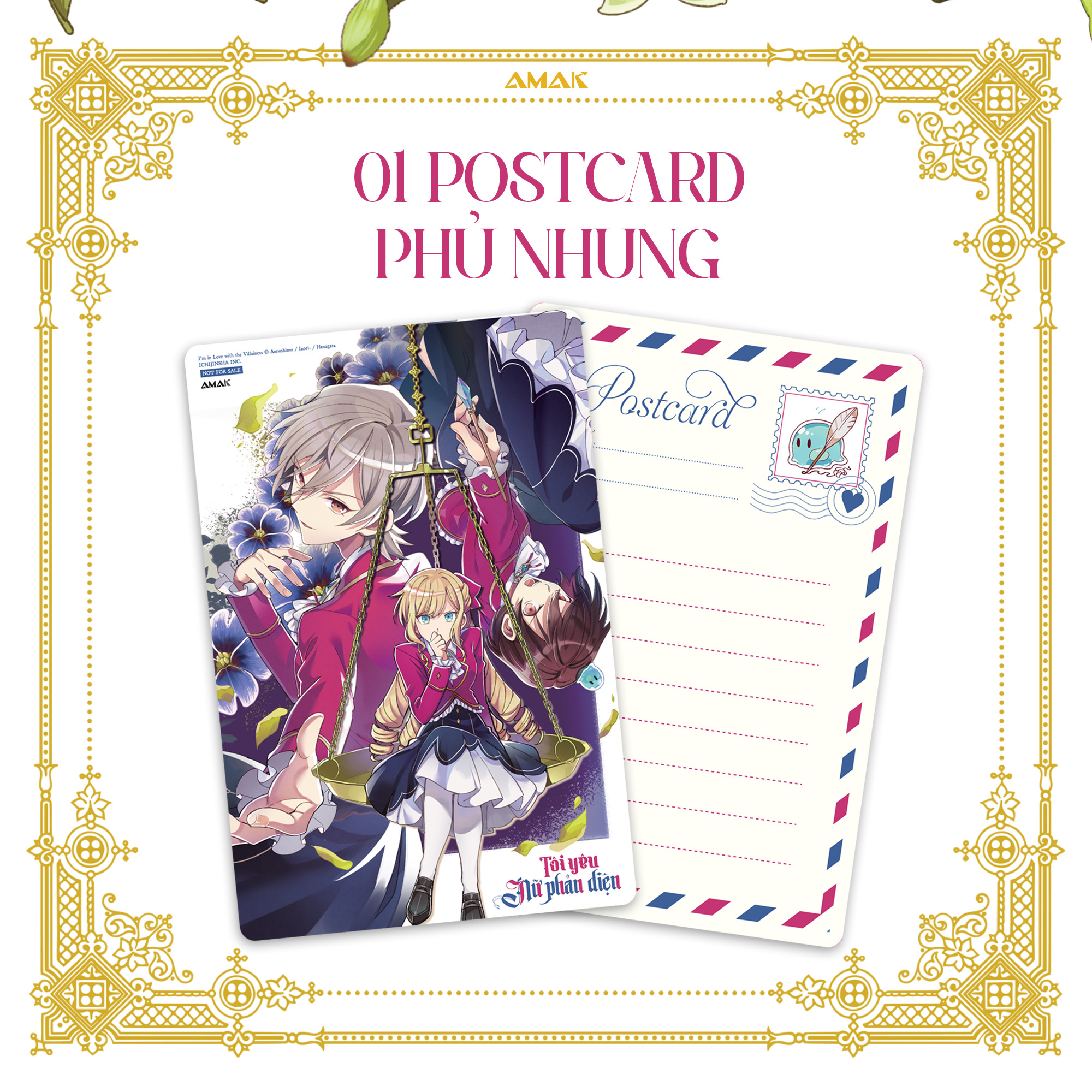 [manga] tôi yêu nữ phản diện - tập 5 - tặng kèm bookmark phủ nhung + postcard phủ nhung + pop-up card - Ảnh 5