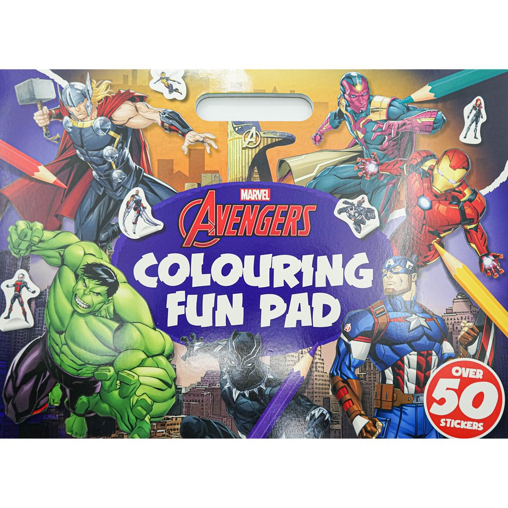 marvel avengers: colouring fun pad (giant colour me pad marvel) - Ảnh 2