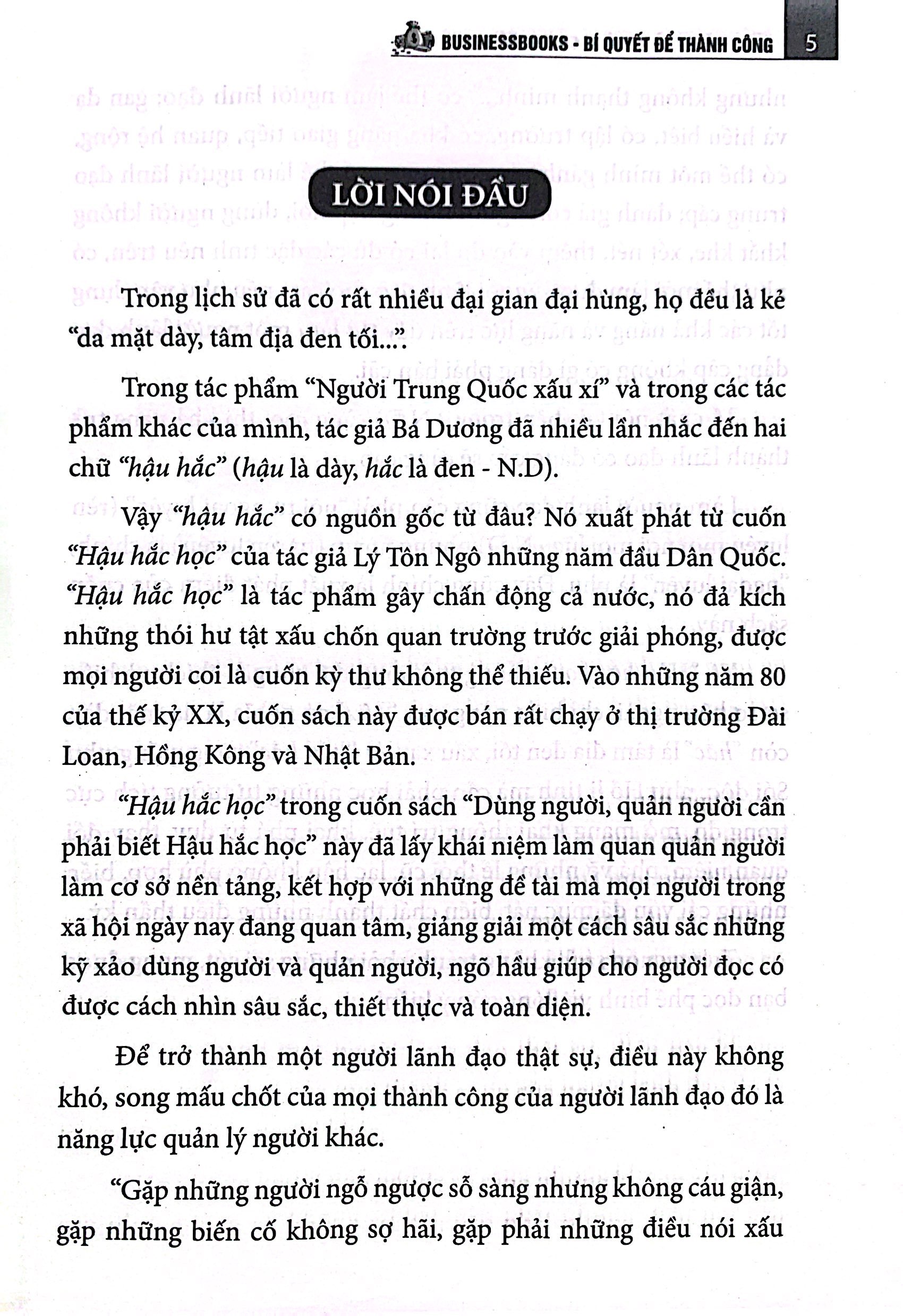 mặt dày tâm đen trong nghệ thuật dùng người, quản người (tái bản) - Ảnh 3