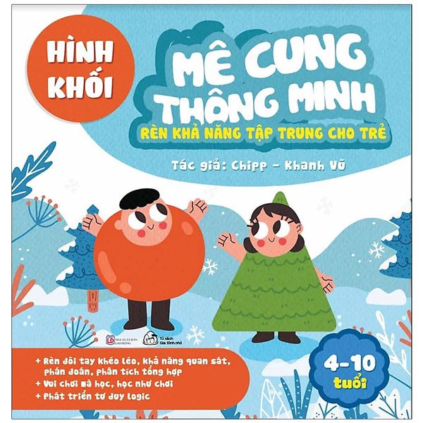 mê cung thông minh - rèn khả năng tập trung cho trẻ - hình khối (từ 4-10 tuổi)