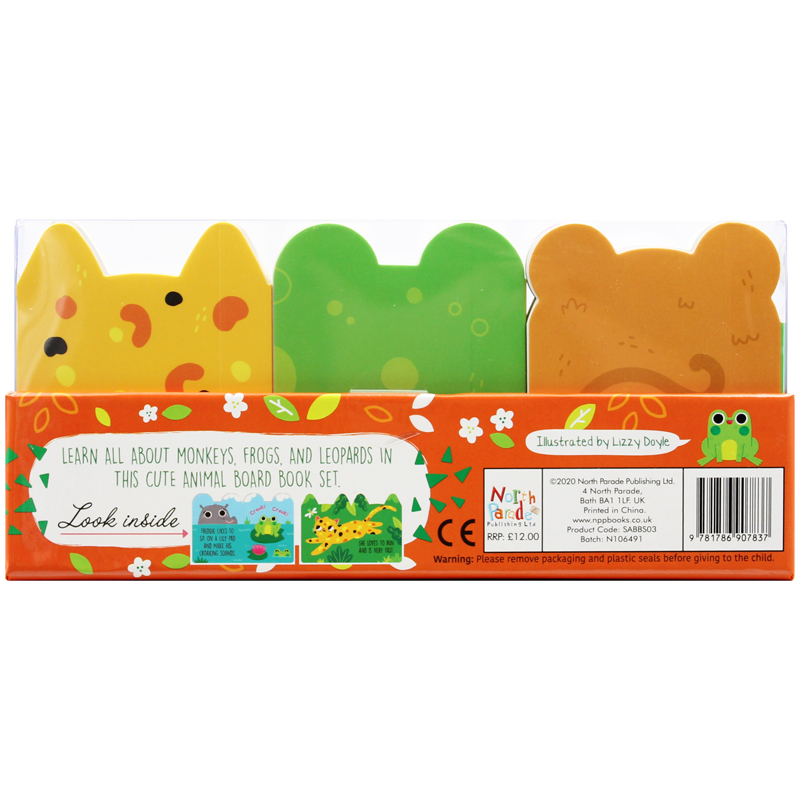 meet the jungle animals - mini board book set (3 books inside) - Ảnh 5