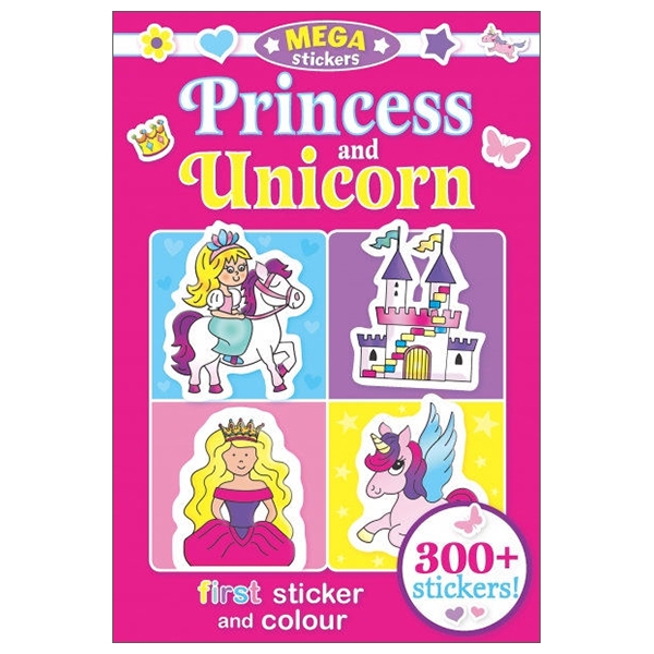 mega stickers: princess and unicorn