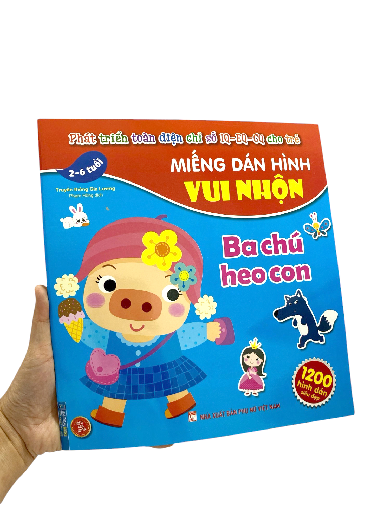miếng dán hình vui nhộn - ba chú heo con (2-6 tuổi) - Ảnh 7