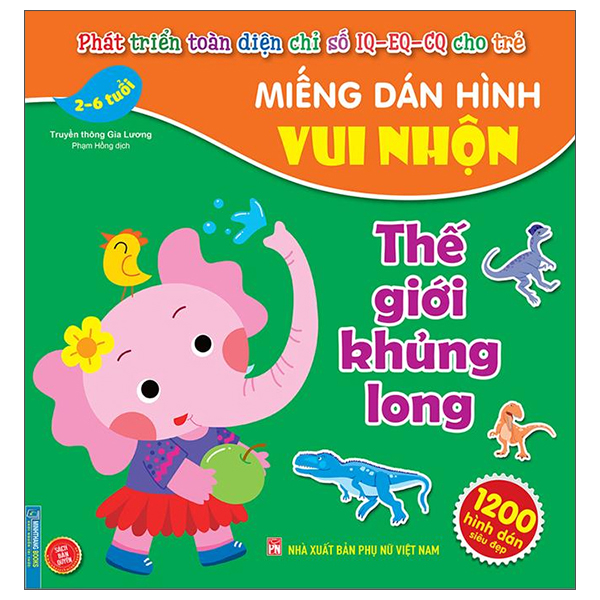 miếng dán hình vui nhộn - thế giới khủng long (2-6 tuổi)