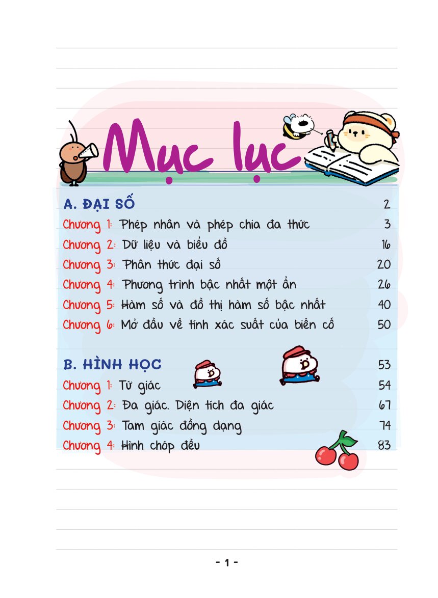 Mini Note - Công Thức Học Nhanh Toán 8 - Ảnh 2