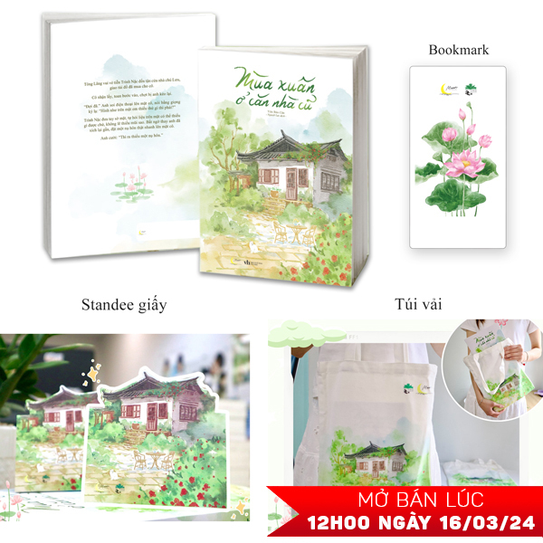 mùa xuân ở căn nhà cũ - bản đặc biệt - tặng kèm bookmark bồi cứng + standee giấy + túi vải