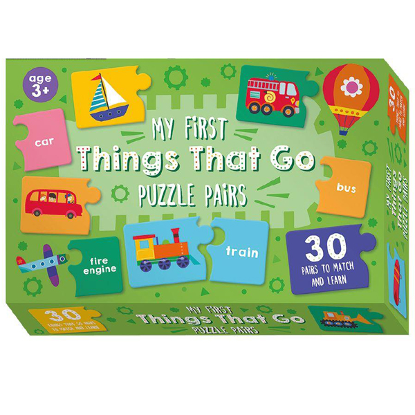 my first puzzle pairs: things that go