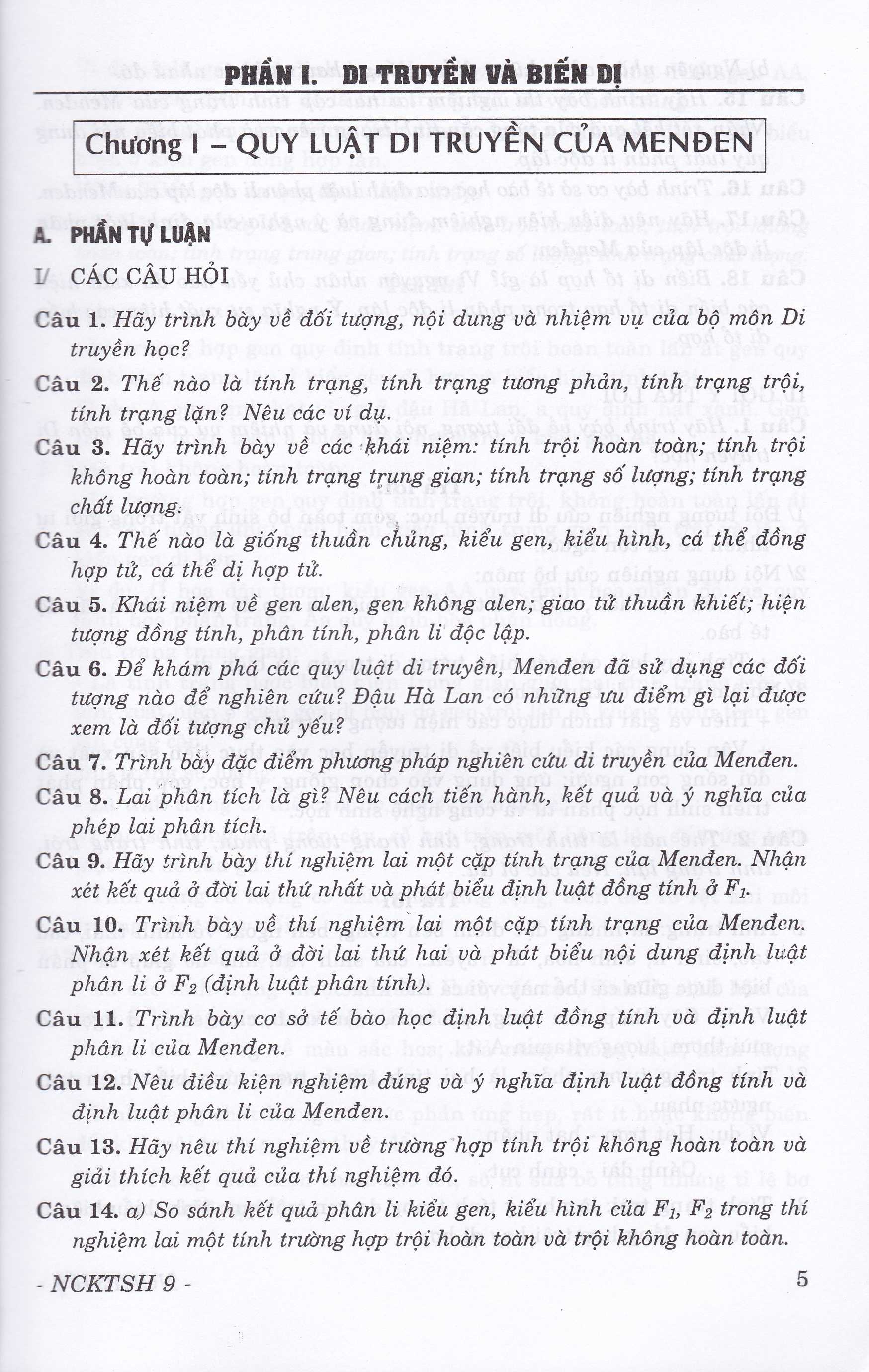 nâng cao kiến thức sinh học 9 - Ảnh 4