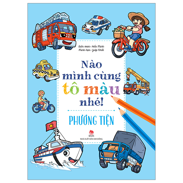 nào mình cùng tô màu nhé! - phương tiện