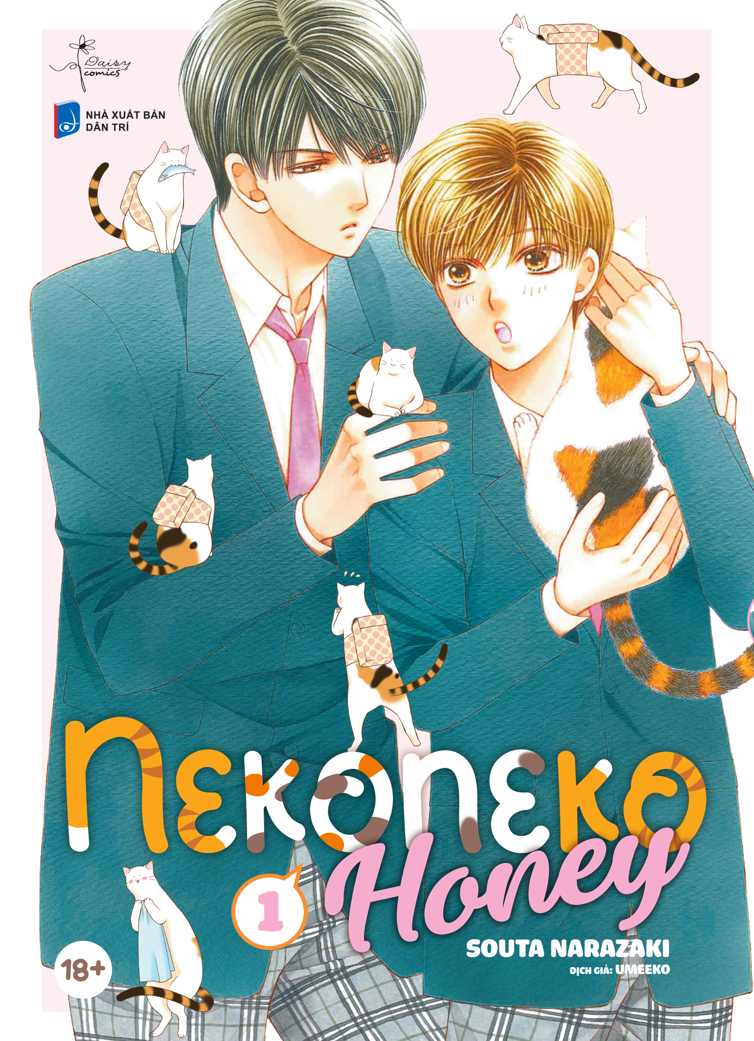 neko neko honey (bộ 2 tập) - tặng kèm 2 bookmark bế hình nhân vật - Ảnh 3