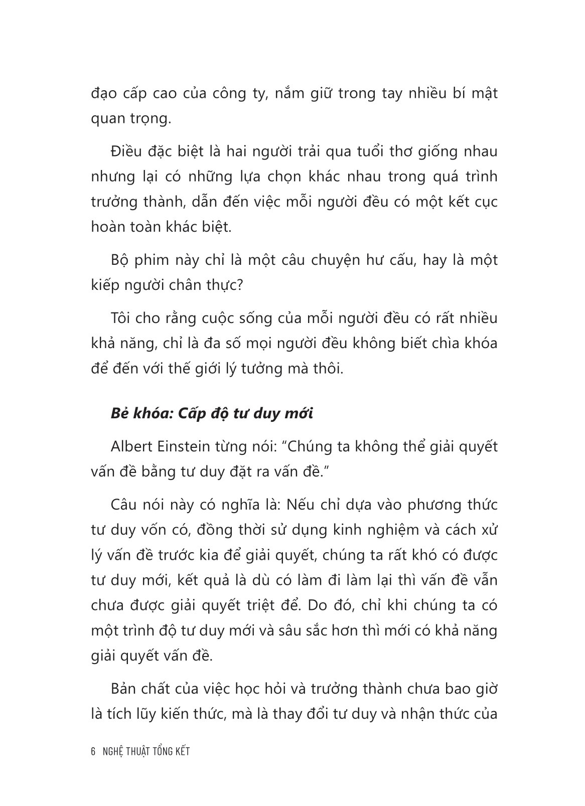 nghệ thuật tổng kết - Ảnh 6