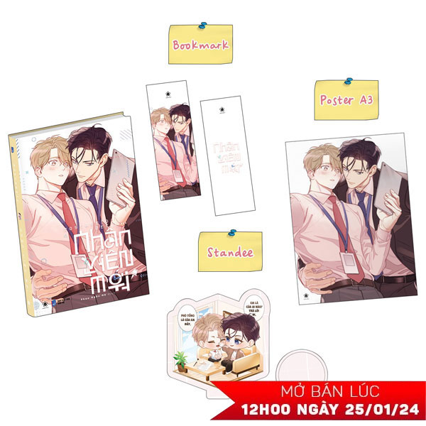 nhân viên mới - bản đặc biệt - tặng kèm bookmark + standee chibi + poster a3