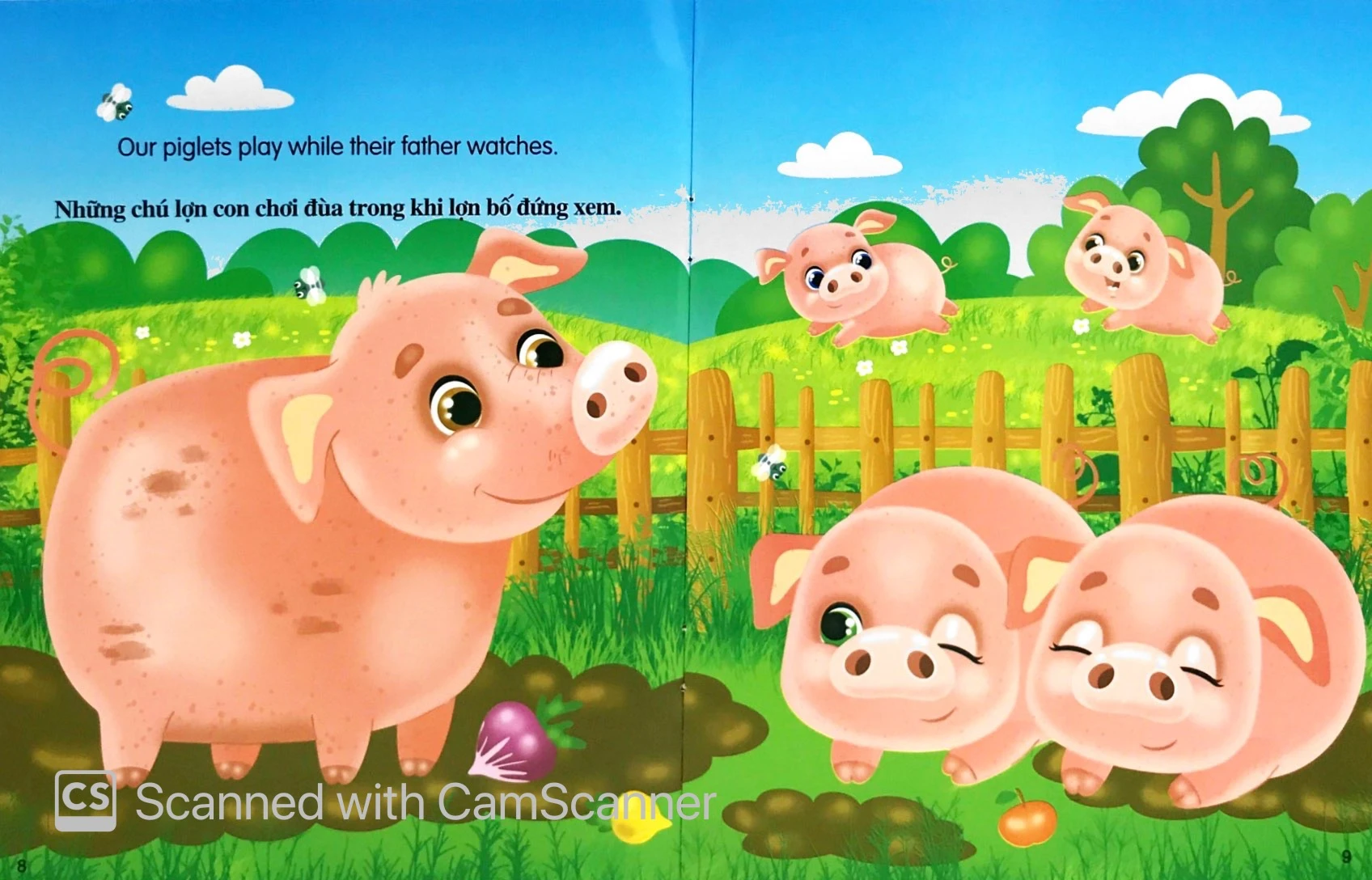 những câu chuyện về thế giới động vật - tớ là một chú lợn - i am a pig (song ngữ anh-việt) - Ảnh 5