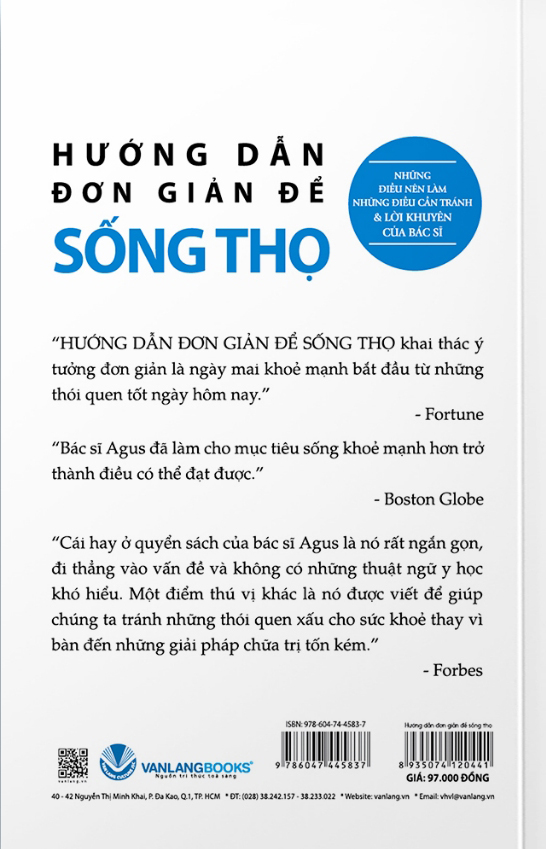 những hướng dẫn đơn giản để sống thọ (tái bản 2020) - Ảnh 9