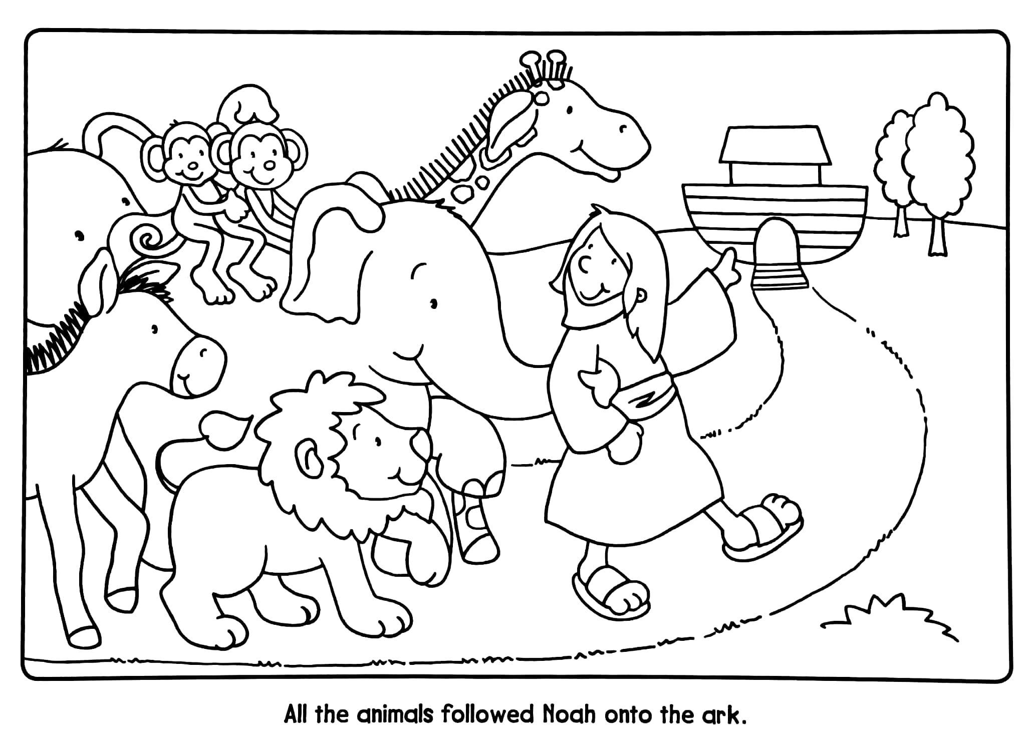 noah's ark colouring - Ảnh 5