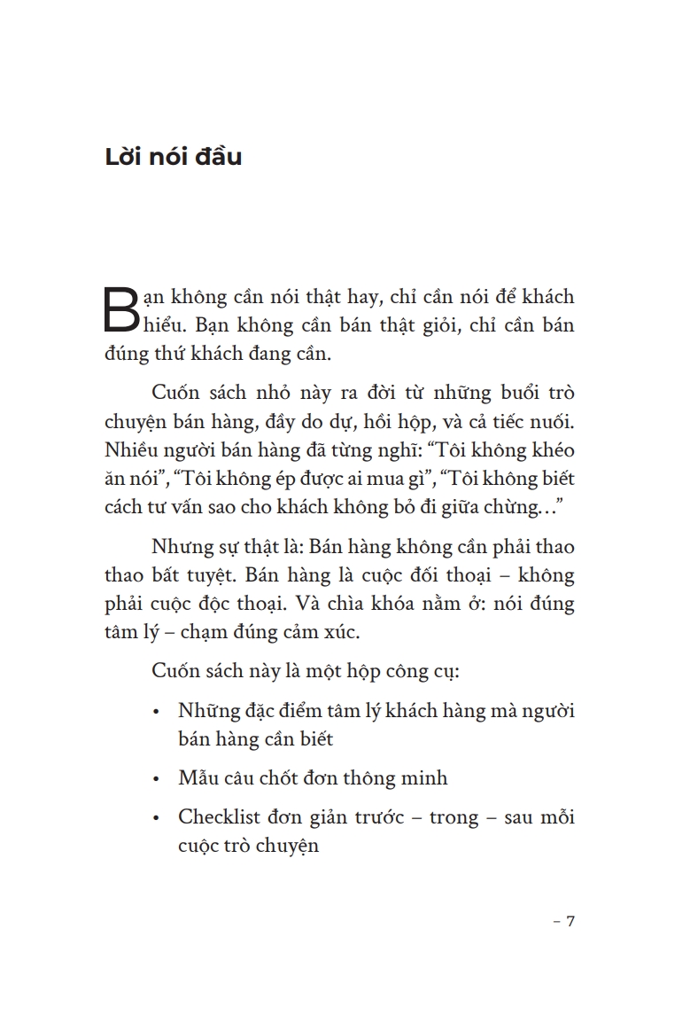 Nói Gì Cho Khách Hàng Hiểu - Bán Gì Cho Khách Hàng Mua - Ảnh 6