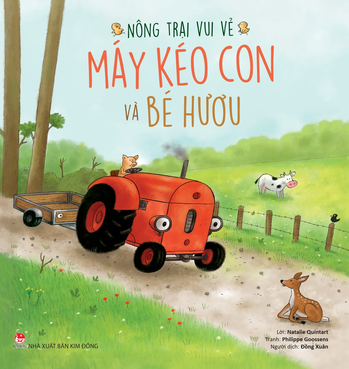 nông trại vui vẻ - máy kéo con và bé hươu - Ảnh 2