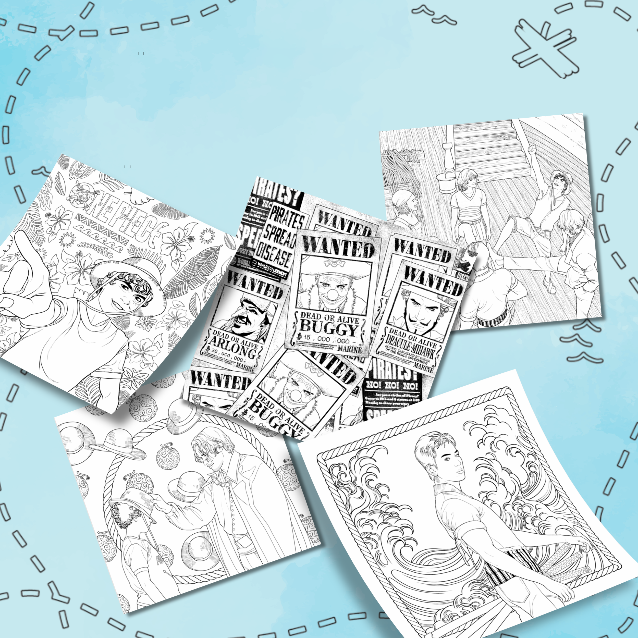 One Piece - Sách Tô Màu Chính Thức Phiên Bản Live Action - Ảnh 5