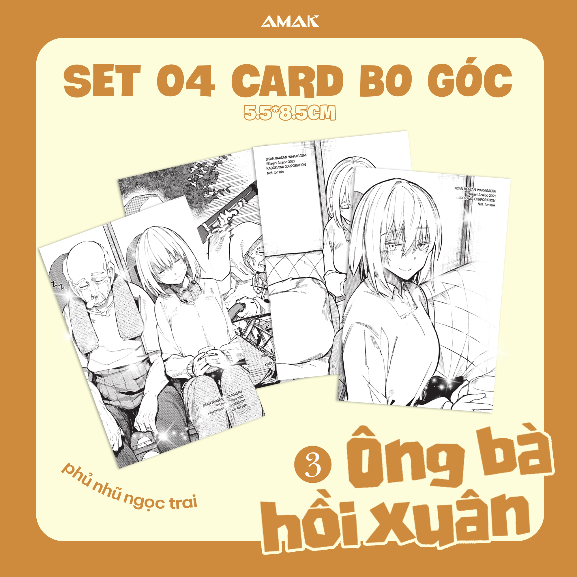 ông bà hồi xuân - tập 3 - tặng kèm standee pvc + set 4 card bo góc nhũ ánh trai - Ảnh 5
