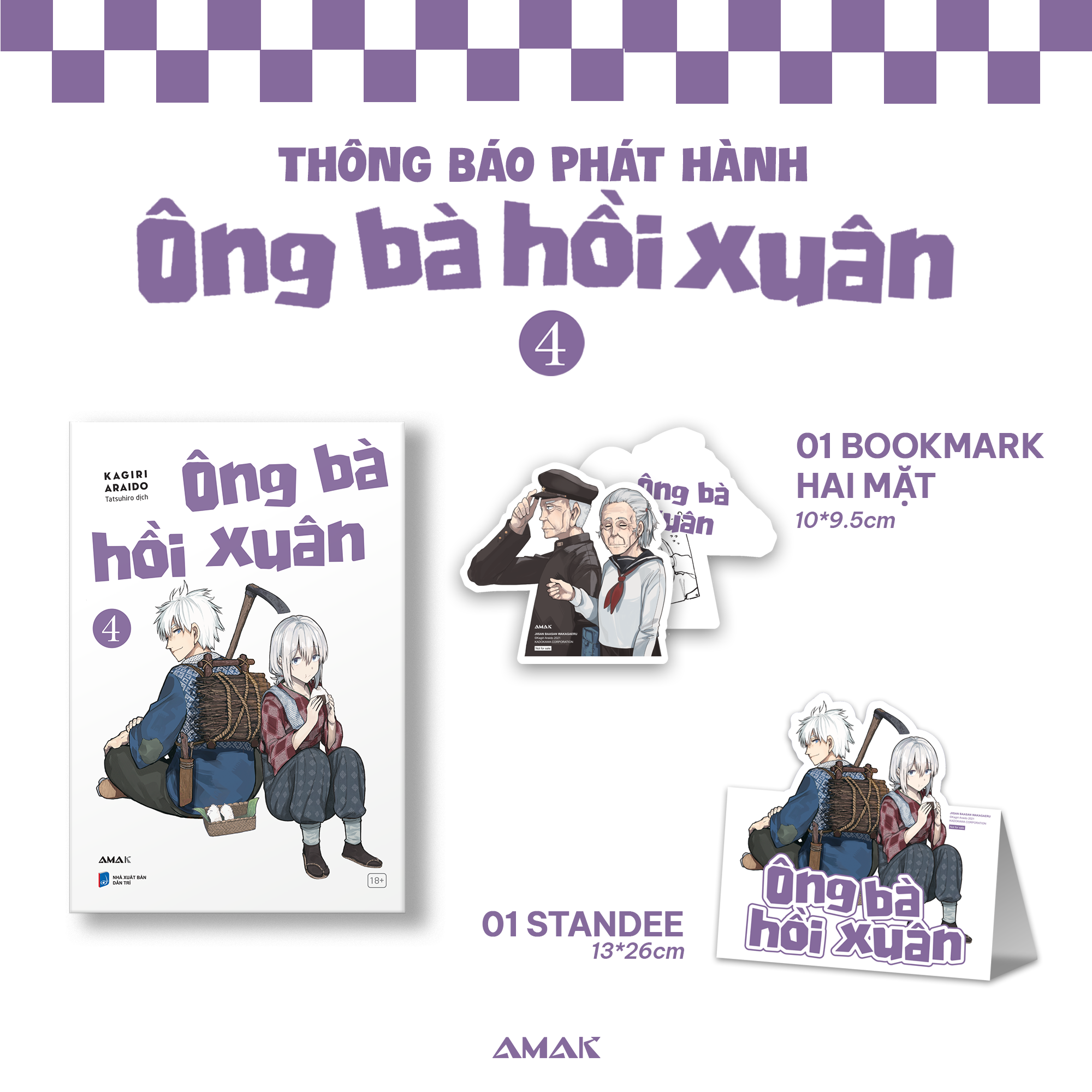 ông bà hồi xuân - tập 4 - tặng kèm bookmark hai mặt + standee giấy - Ảnh 2