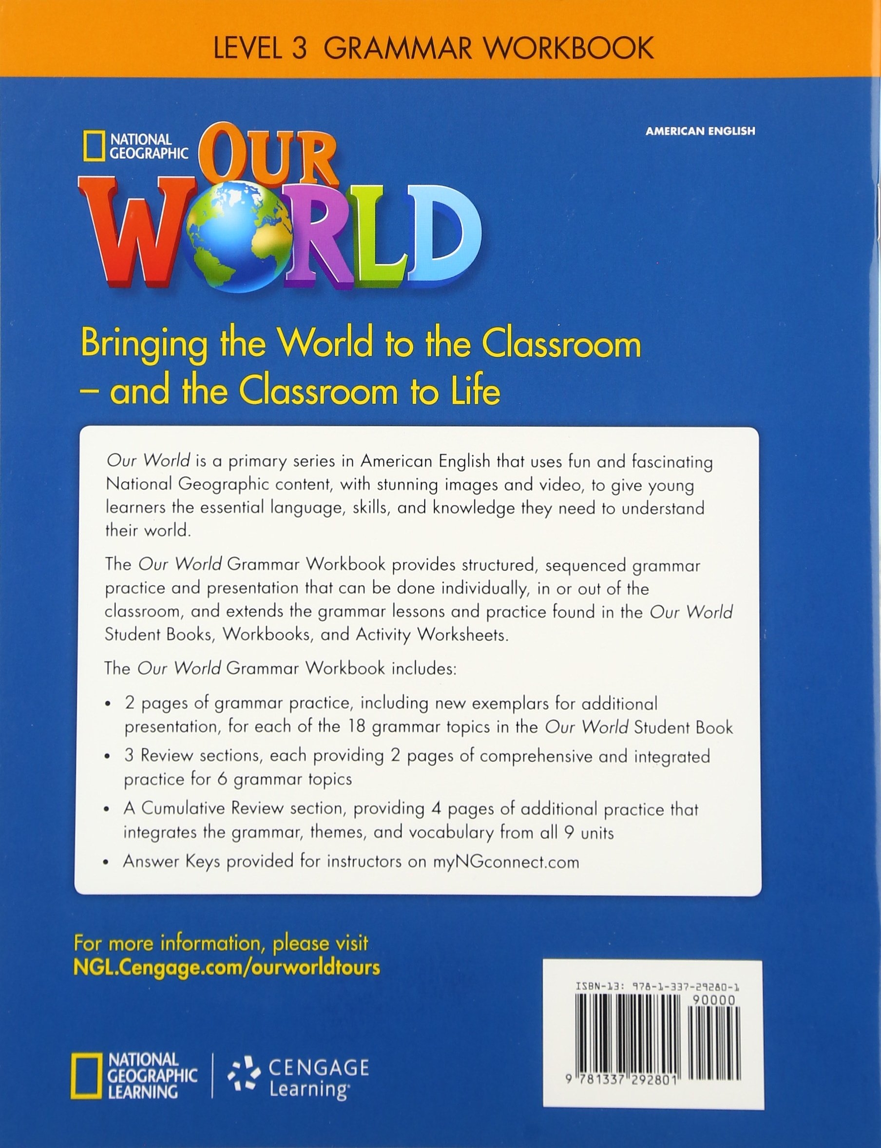 our world ame 3: grammar workbook - Ảnh 3