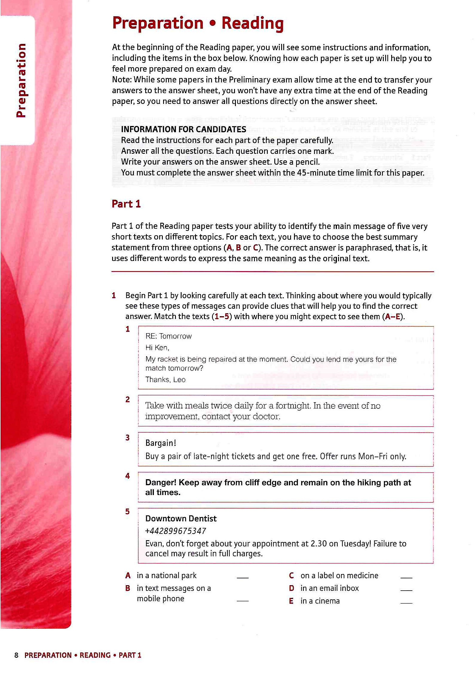oxford preparation & practice for cambridge english preliminary exam trainer with key (speaking dvd, class audio cds) - Ảnh 3