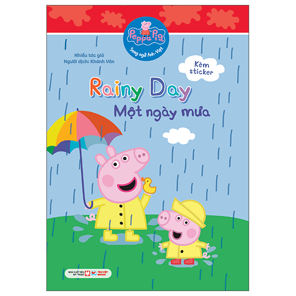 peppa pig - rainy day - một ngày mưa - song ngữ anh-việt