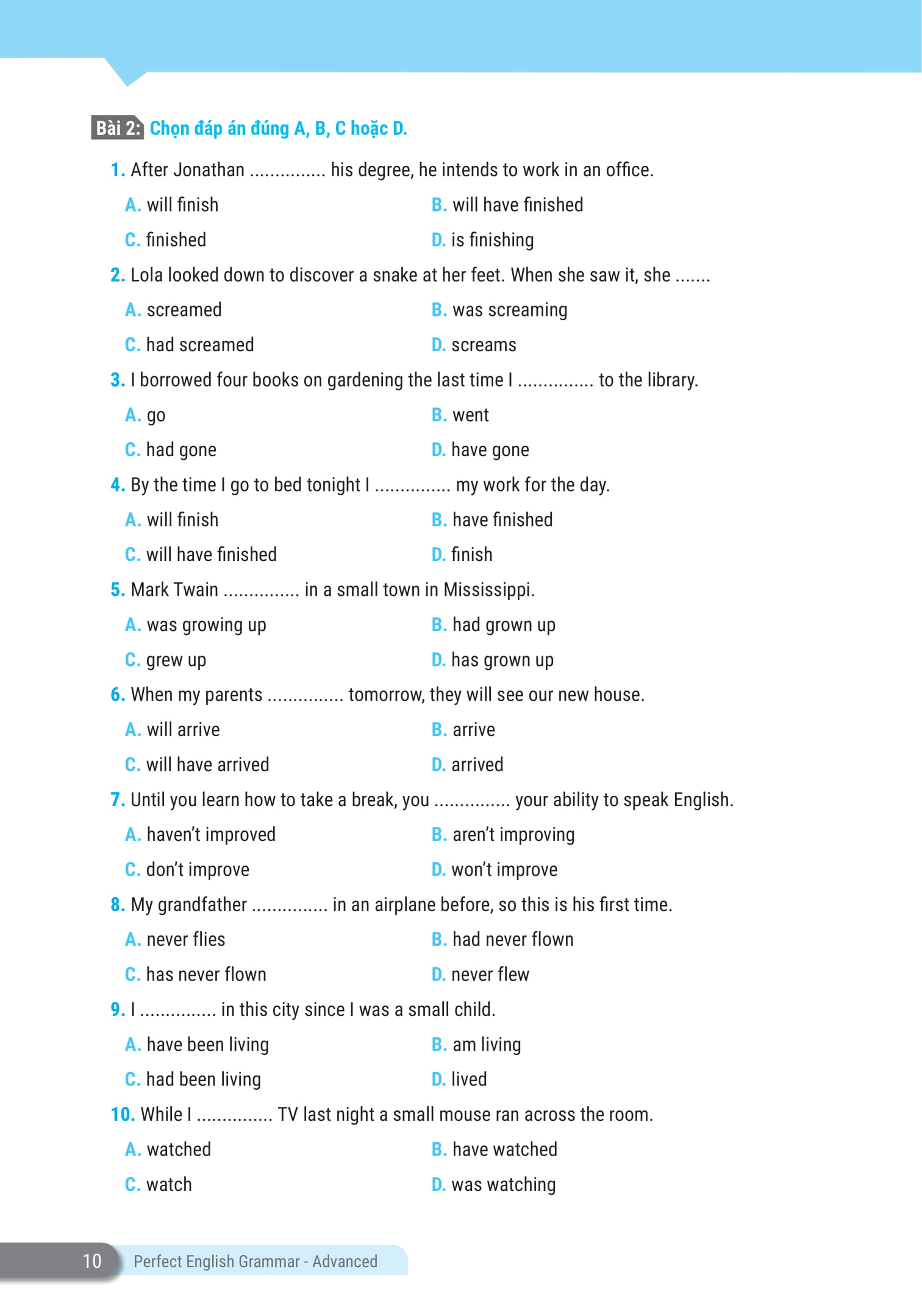 perfect english grammar - cẩm nang tự học toàn diện ngữ pháp tiếng anh - advanced - Ảnh 10