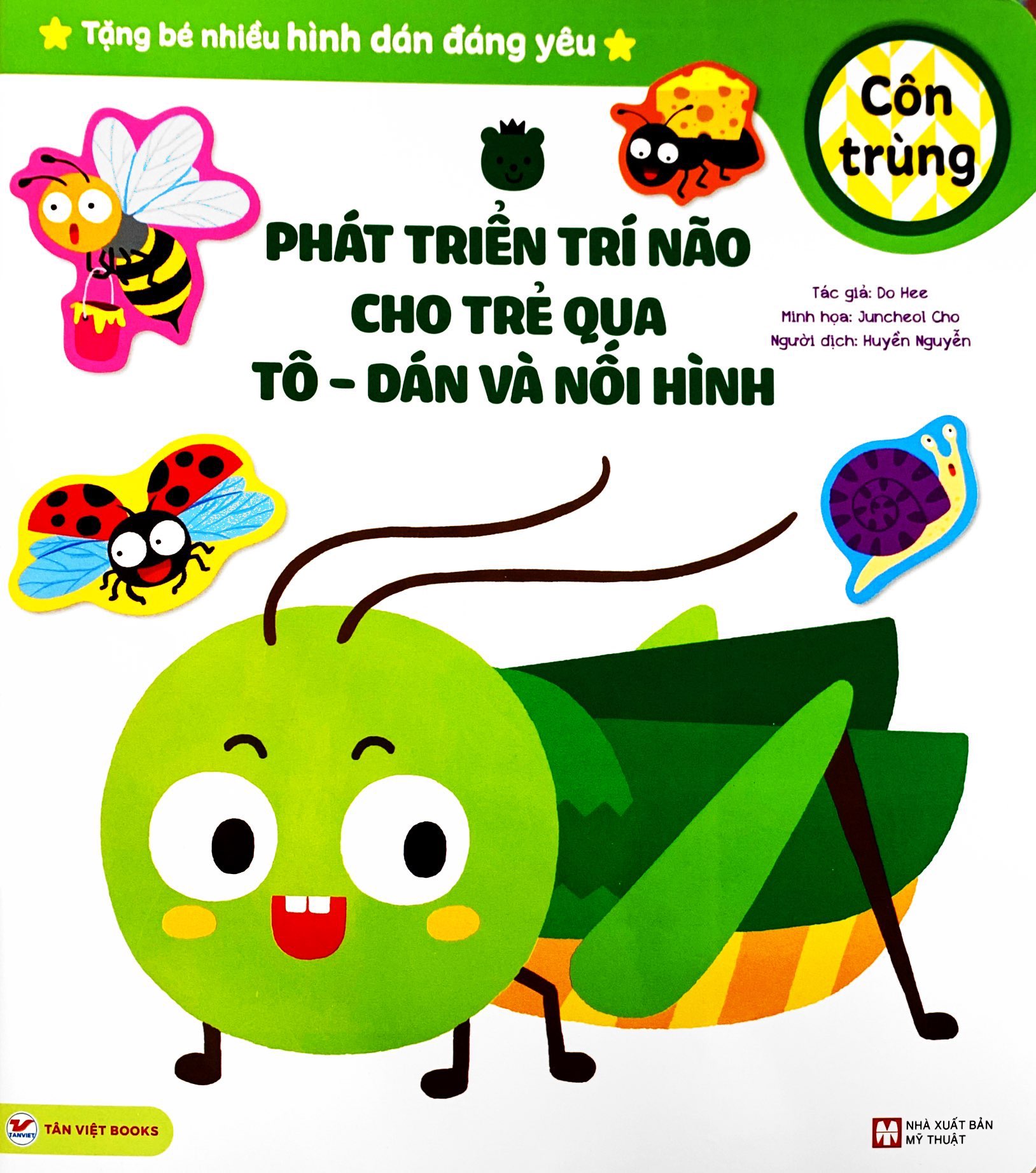 phát triển trí não cho trẻ qua tô-dán và nối hình - côn trùng - Ảnh 2