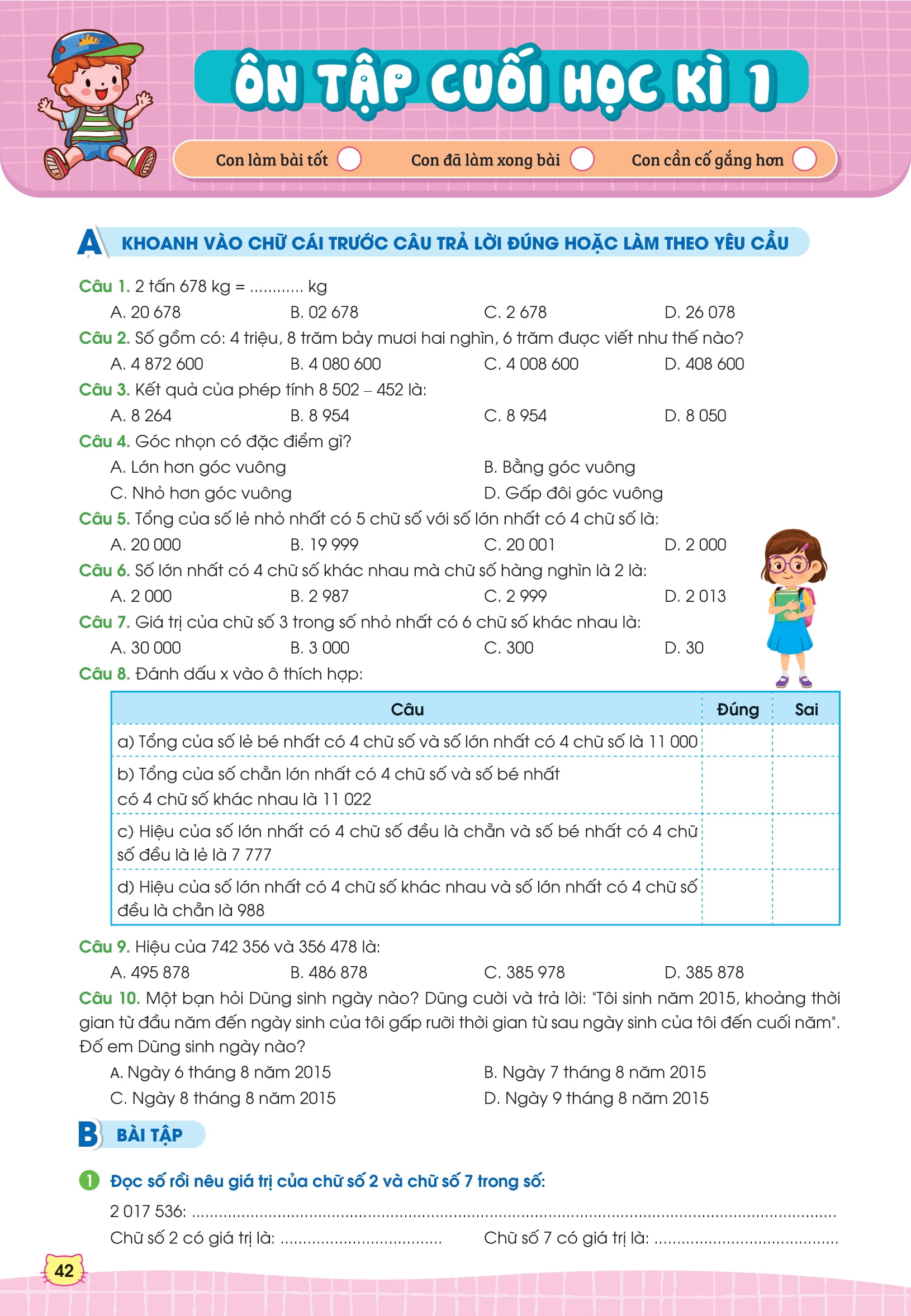 phiếu bài tập cuối tuần toán 4 - Ảnh 10