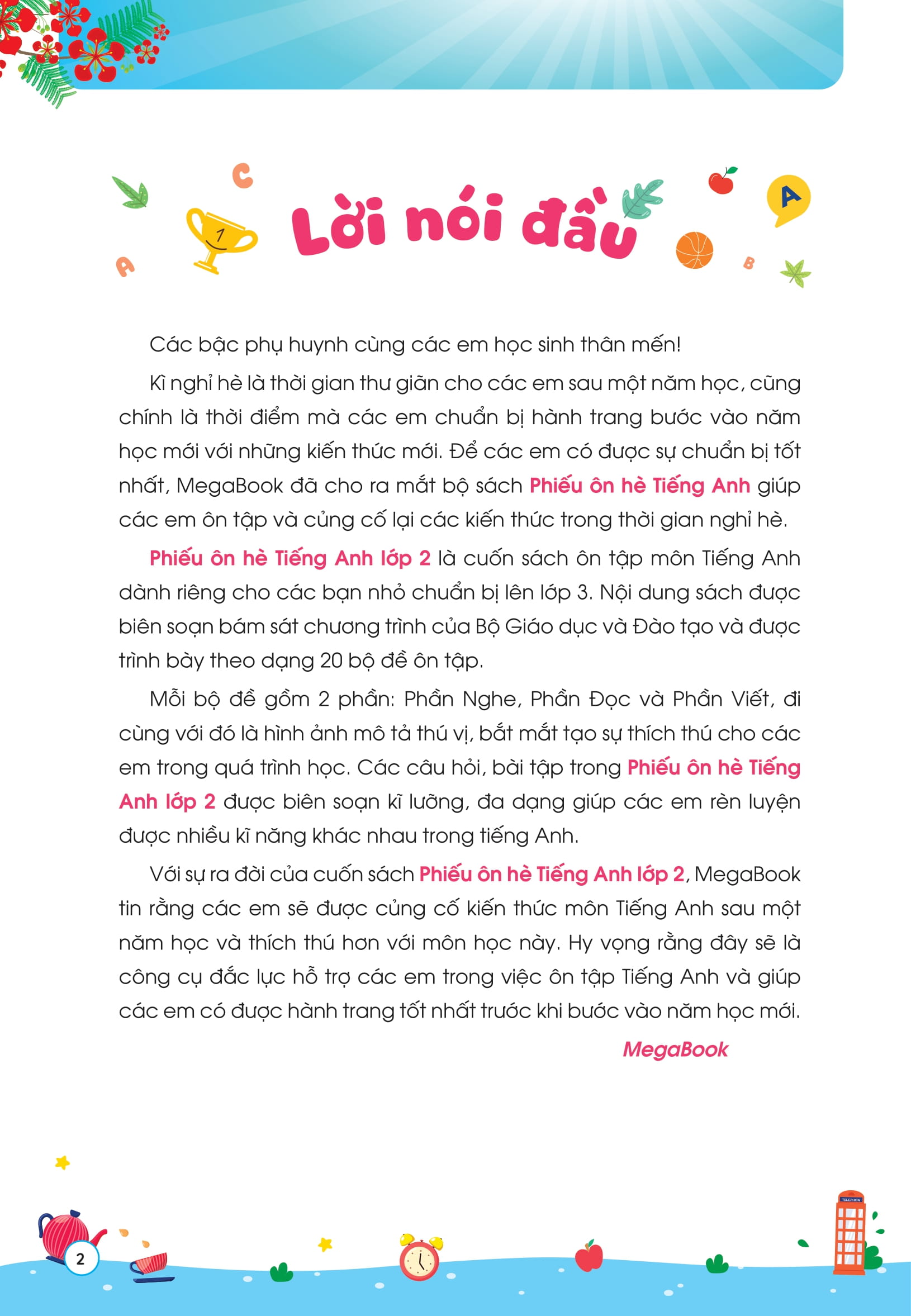 Phiếu Ôn Hè Tiếng Anh Lớp 2 - Ảnh 3