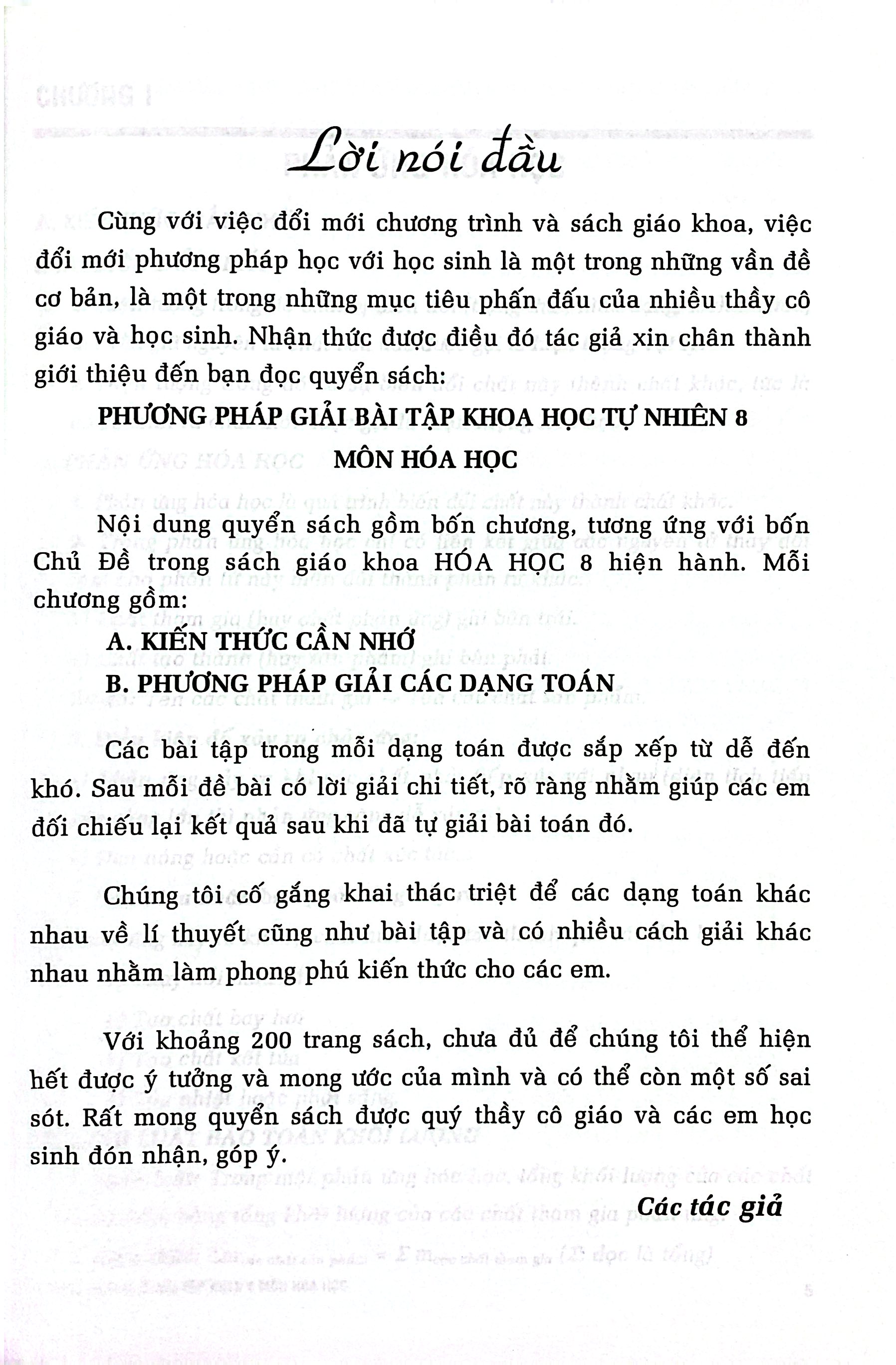 Phương Pháp Giải Bài Tập Khoa Học Tự Nhiên 8 - Môn Hóa Học - Ảnh 4