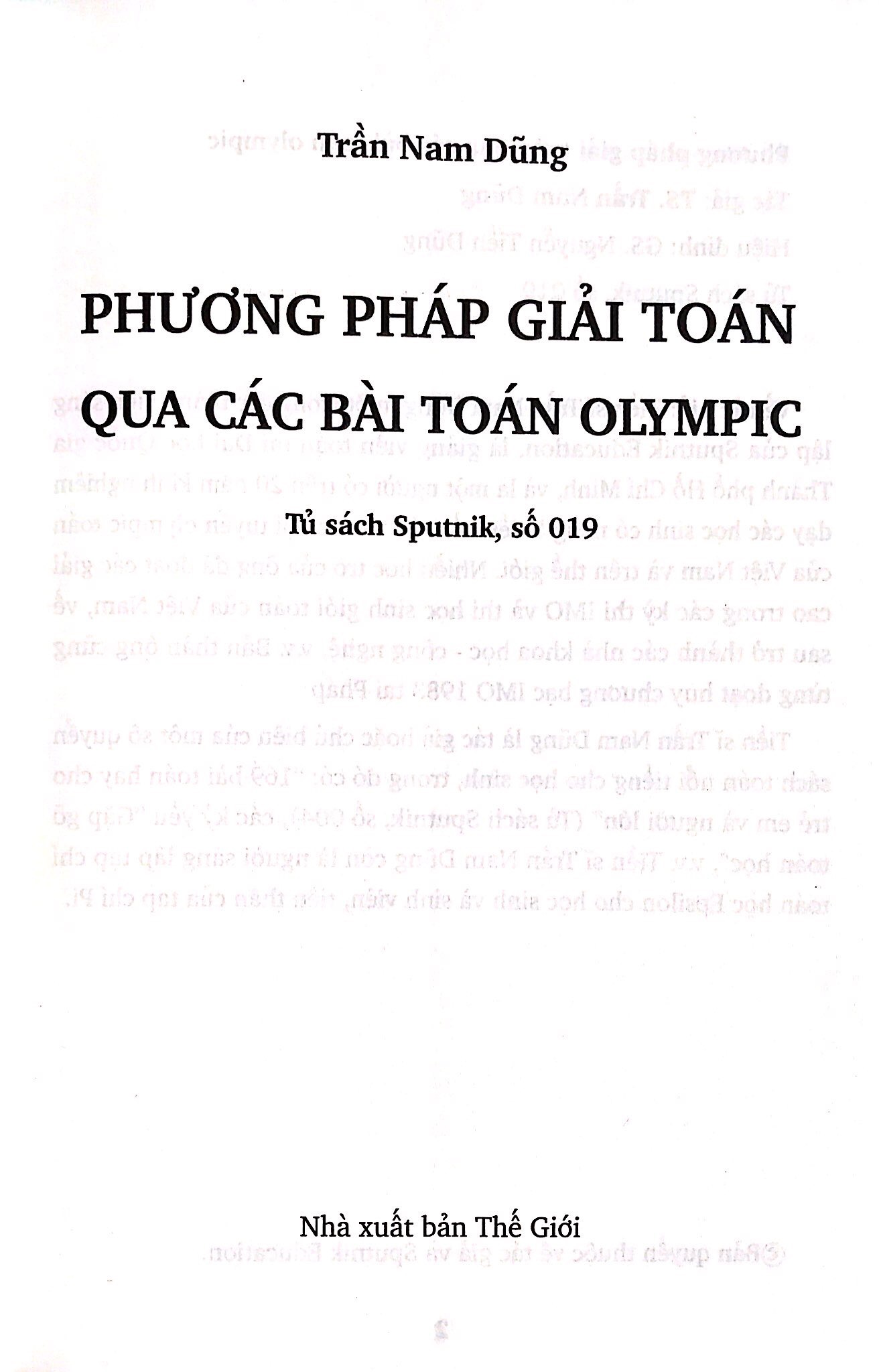 phương pháp giải toán qua các bài toán olympic (tái bản 2023) - Ảnh 2