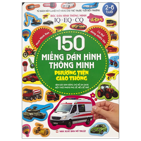 phương tiện giao thông - 150 miếng dán hình thông minh (tái bản 2022)