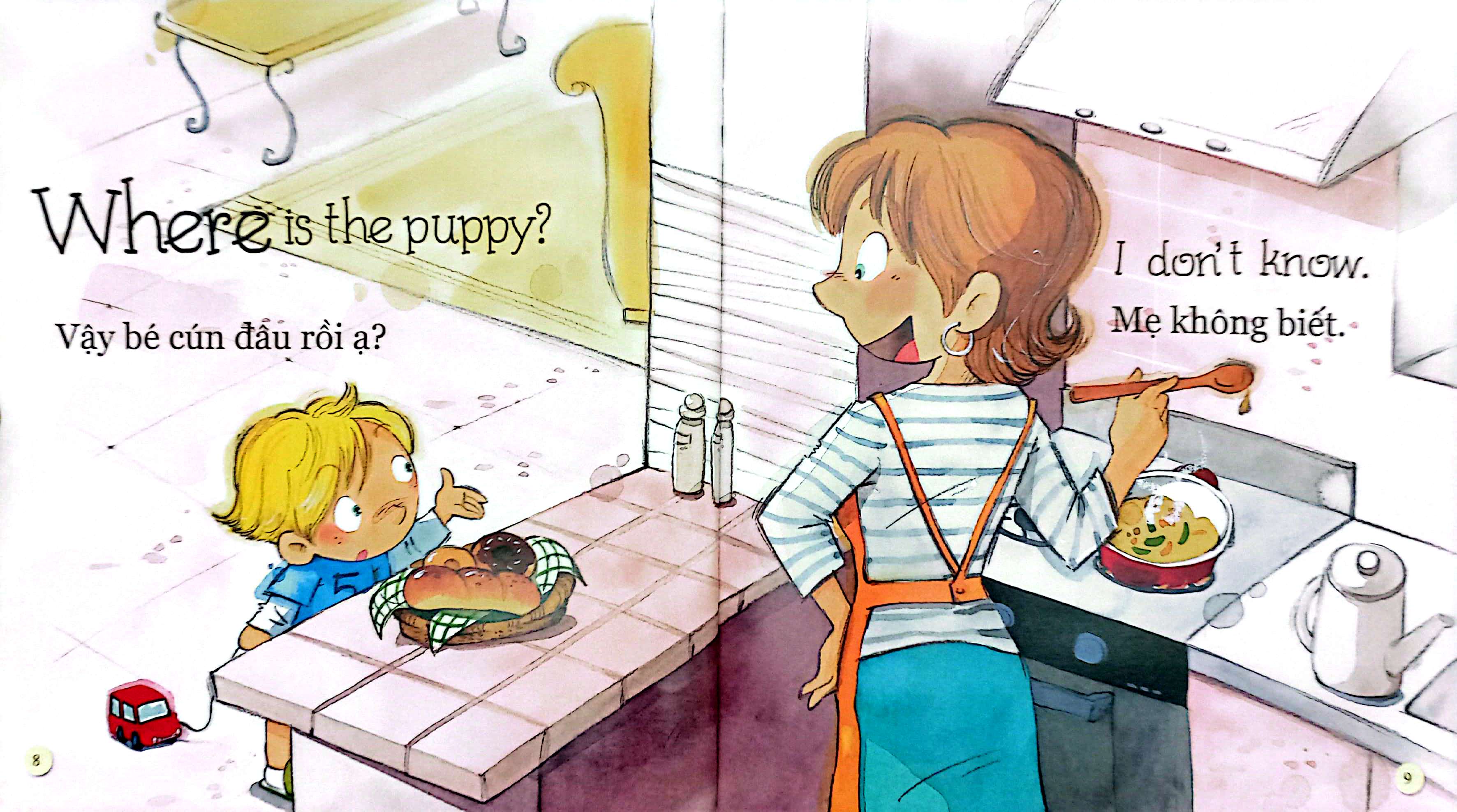 playtime in english - level 1 - where is the puppy? - cún con đâu rồi? - Ảnh 5