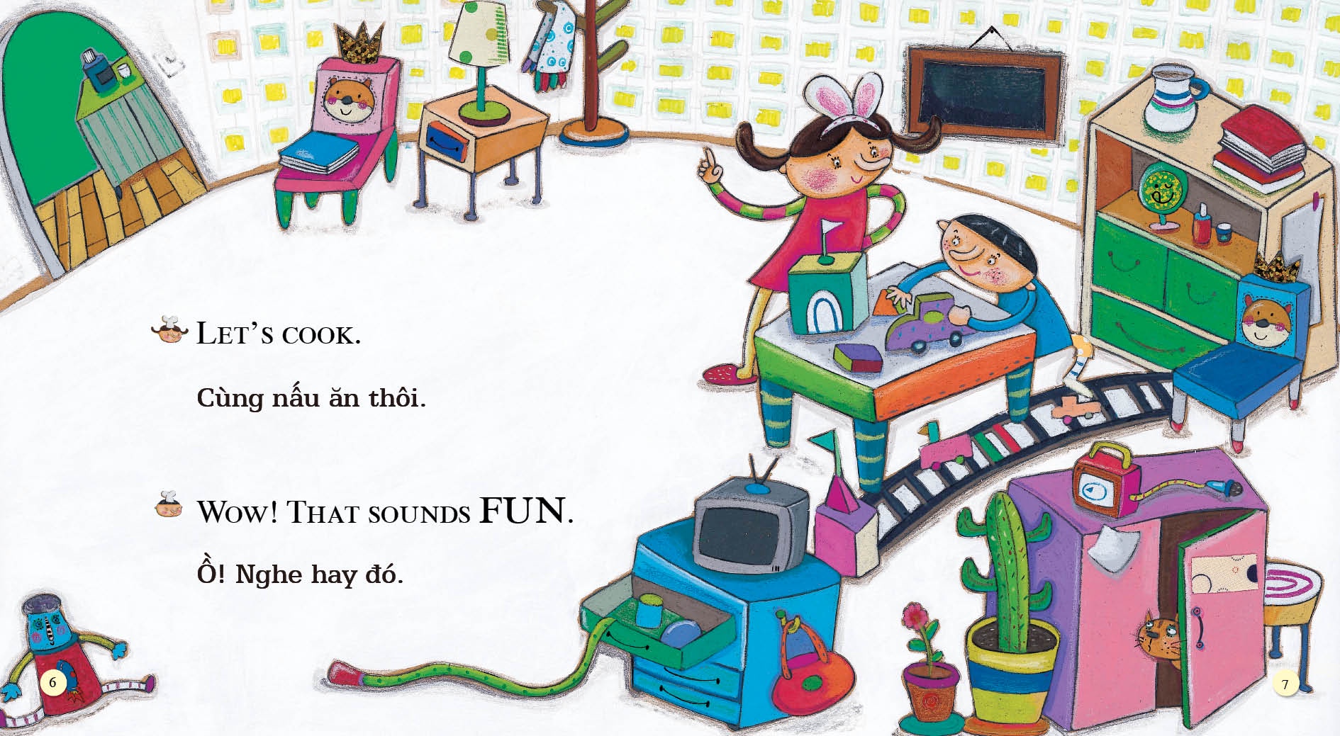 playtime in english - level 2 - the running cookie man - cậu bé bánh quy đang chạy - Ảnh 4