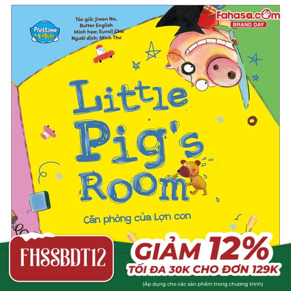 playtime in english - level 4 - little pig's room - căn phòng của lợn con