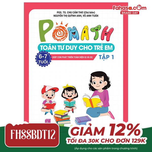 pomath - toán tư duy cho trẻ em - 6-7 tuổi - tập 1